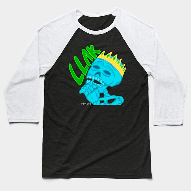 Laughing Like A King Baseball T-Shirt by Brutal Fattery